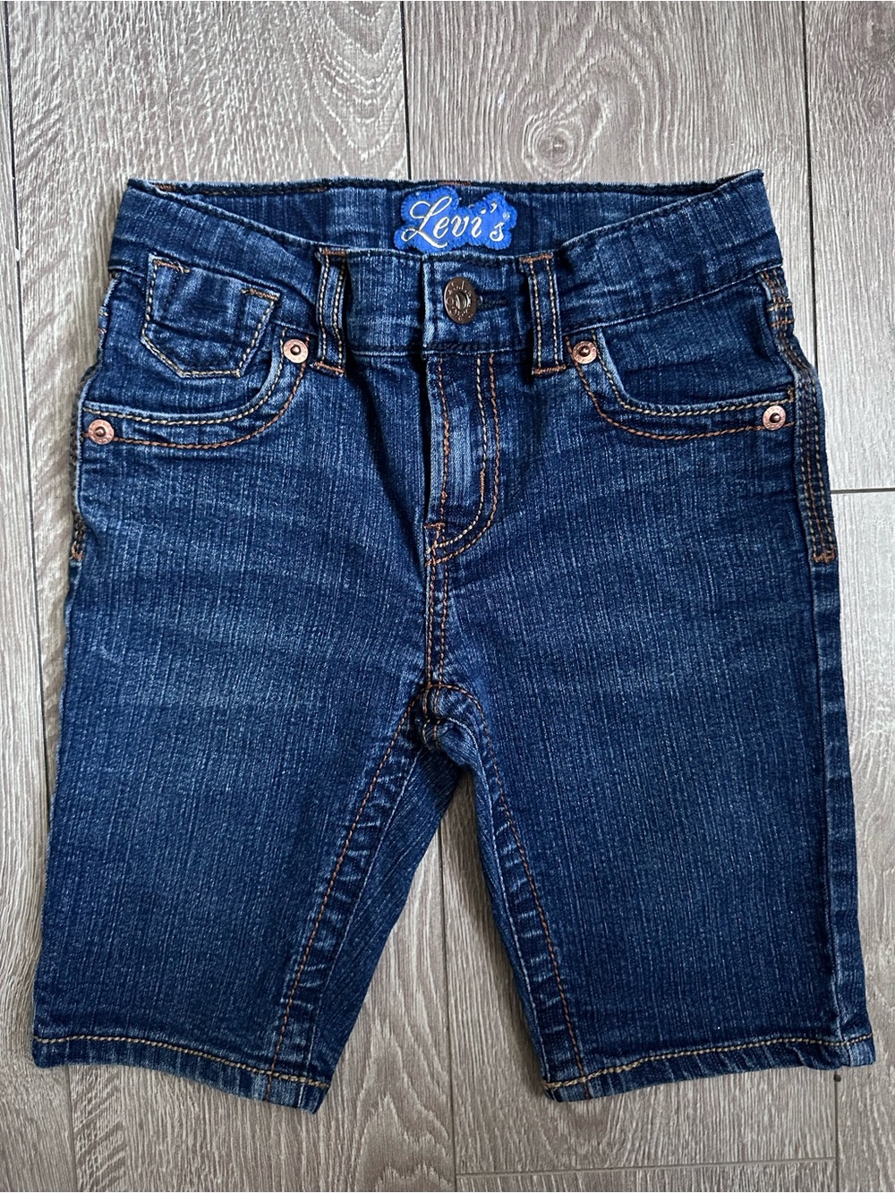 Levi's Kids Dark Indigo Denim Shorts